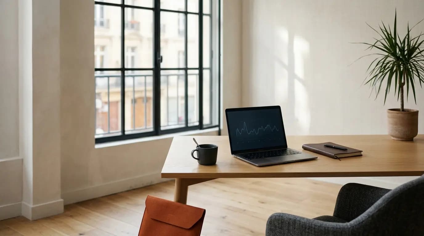 Studio de coaching mental à Paris, ambiance épurée